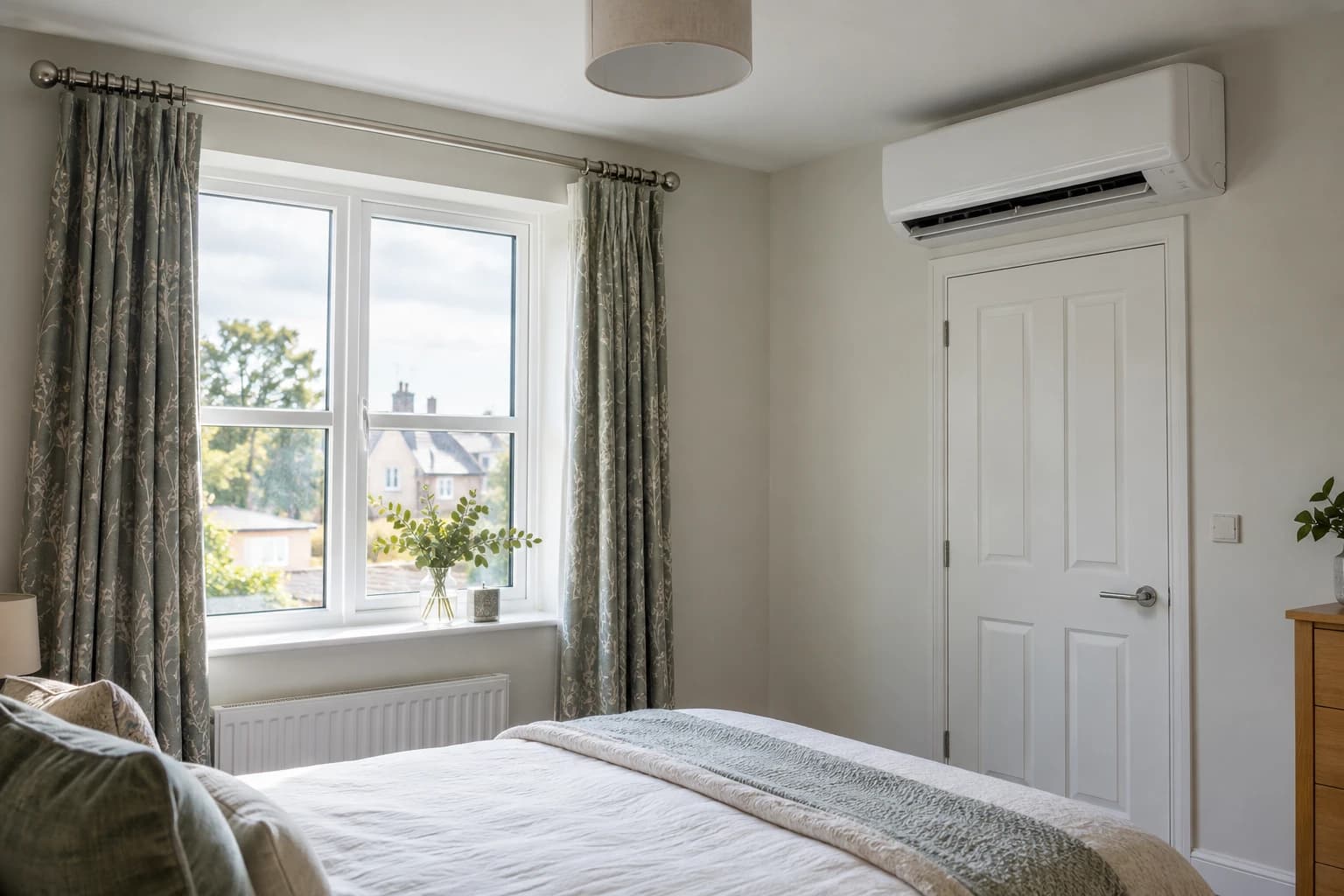 Illustrative domestic air conditioning scene